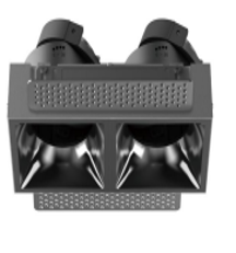 SPOTLIGHT -2*7W FACER DUAL SQUARE (TRIMLESS)