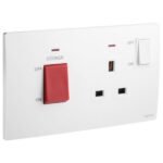 SWITCHES AND SOCKETS- LEGRAND 45A COOKER CONTROL UNIT