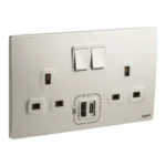 SWITCHES AND SOCKETS- LEGRAND 2G 13A SP SWITCHED SOCKET+USB A & C - Image 2