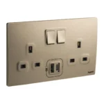 SWITCHES AND SOCKETS- LEGRAND 2G 13A SP SWITCHED SOCKET+USB A & C - Image 3