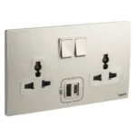 SWITCHES AND SOCKETS- LEGRAND 2G MULTISTANDARD SWITCHED SOCKET + USB A & C - Image 2