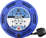 MASTER PLUG MCT0813/4BL-ME Four Socket 8-meter Cassette Reel Extension Lead