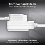 MASTERPLUG BFG3N-ME 3m Extension Cord-4 Socket Power Cable with Safety Shutters, BS1363-2 Certified, Wall-Mounted Wire Extension for Home & Office - Image 5