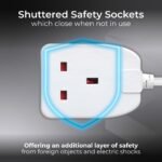 MASTERPLUG BOG10-ME 10m Extension Cord - Single Socket Power Cable Extender with 13 Amp Fuse, BS1363-2 Certified, Safe Wire Extension for Home & Office - Image 5