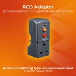 MASTER PLUG ARCDKG-ME-Safety RCD Plug-In Single Socket Adaptor - Image 4