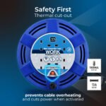 MASTER PLUG MCT0813/4BL-ME Four Socket 8-meter Cassette Reel Extension Lead - Image 3