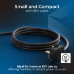 MASTER PLUG LCT1213/4BL-ME 4 Socket 12m Large Cassette Reel Extension Lead - Image 4