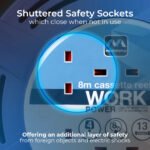 MASTER PLUG MCT0813/4BL-ME Four Socket 8-meter Cassette Reel Extension Lead - Image 6