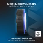 MASTER PLUG SCT0510/4BL-ME Four Socket 5-meter Cassette Reel Extension Lead - Image 5