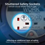 MASTER PLUG SCT0510/4BL-ME Four Socket 5-meter Cassette Reel Extension Lead - Image 4