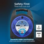 MASTER PLUG HBT2013/4UNBL-ME Universal Four Socket 20 Meter Case Reel Extension Lead - Image 2