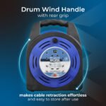 MASTER PLUG HBT2013/4UNBL-ME Universal Four Socket 20 Meter Case Reel Extension Lead - Image 4