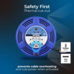 MASTER PLUG LCT1213/4BL-ME 4 Socket 12m Large Cassette Reel Extension Lead - Image 2