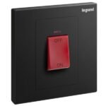 SWITCHES AND SOCKETS - GALION-45A DP SWITCH+LED+RED INDICATOR (3x3) - Image 5