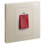 SWITCHES AND SOCKETS - GALION-45A DP SWITCH+LED+RED INDICATOR (3x3) - Image 3