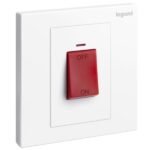 SWITCHES AND SOCKETS - GALION-45A DP SWITCH+LED+RED INDICATOR (3x3) - Image 6
