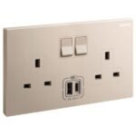 SWITCHES AND SOCKETS - GALION- 13A DOUBLE SWITCHED SOCKET+USB TYPE A+C - Image 2