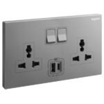 SWITCHES AND SOCKET- GALION-2G UNIVERSAL SWITCHED SOCKET+ USB TYPE A+C - Image 2