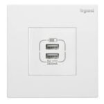 SWITCHES AND SOCKETS- GALION- DOUBLE USB CHARGER TYPE A 2.4A