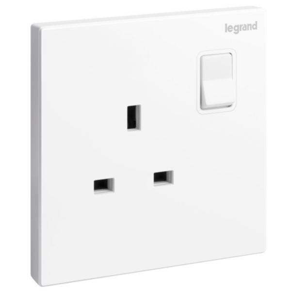 SWITCHES AND SOCKETS - GALION- 13A SINGLE SWITCHED SOCKET+LED