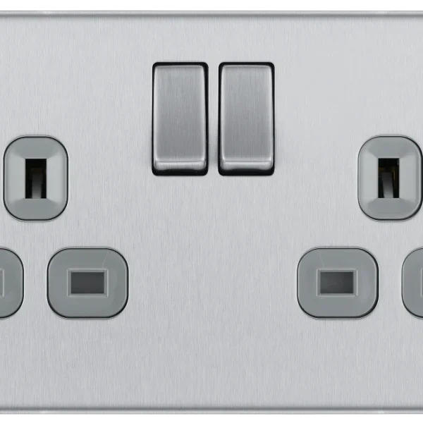 SWITCHES AND SOCKETS- BG  13A double switched socket outlet, double pole