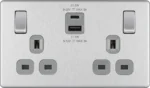 SWITCHES AND SOCKETS - BG 13A double switched socket with A & C type USB outlet