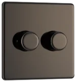 SWITCHES AND SOCKETS- BG 2 gang dimmer push type on/off - Image 3