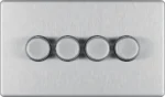 SWITCHES AND SOCKETS- BG 4 gang dimmer push type on/off