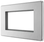 SWITCHES AND SOCKETS- BG Double gang 4 module face plate