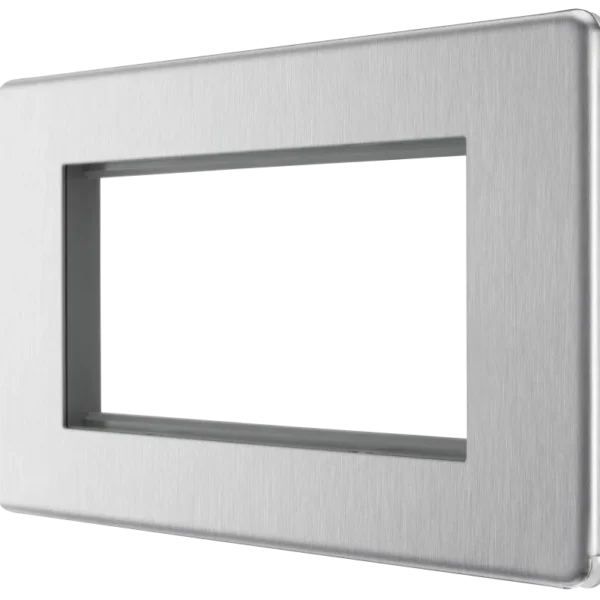 SWITCHES AND SOCKETS- BG Double gang 4 module face plate
