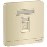 SWITCHES AND SOCKETS- SCHNEIDER- Wallplate for 1 keystone RJ45