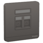 SWITCHES AND SOCKETS- SCHNEIDER- Wall plate for 2 keystone RJ45 - Image 2
