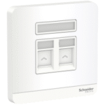 SWITCHES AND SOCKETS- SCHNEIDER- 2 Gang Tel Socket - Image 2