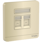 SWITCHES AND SOCKETS- SCHNEIDER- 2 Gang Tel Socket
