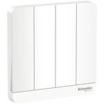 SWITCHES AND SOCKETS- SHNEIDER- 16AX 250V 4 Gang 1 Way Switch