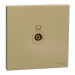 SWITCHES AND SOCKETS- SCHNEIDER-TV socket, 1 gang, through connection, 75 Ohm