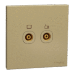SWITCHES AND SOCKETS- SCHNEIDER-TV Master/FM socket, 2 gangs