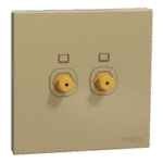 SWITCHES AND SOCKETS- SCHNEIDER- TV socket, 2 gangs, F connection