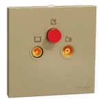 SWITCHES AND SOCKETS- SCHNEIDER- TV/FM/SAT TV Socket, F Connection - Image 2