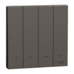 SWITCHES AND SOCKETS-SCHNEIDER-10AX 250V 4 Gang 1 Way Switch - Image 2