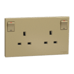 SWITCHES AND SOCKETS- SCHNEIDER-Switched socket, 13A 250V, 2 gangs