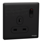 SWITCHES AND SOCKETS- SCHNEIDER-13A 250V 1 Gang Double Pole Switched Socket - Image 2