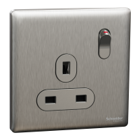 SWITCHES AND SOCKETS- SCHNEIDER-13A 250V 1 Gang Double Pole Switched Socket