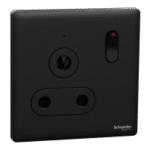 SWITCHES AND SOCKETS-SCHNEIDER-15A 250V 1 Gang 3 Round Pin Switched Socket with LED - Image 2