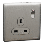 SWITCHES AND SOCKETS- SCHNEIDER- 13A 250V 1 Gang Switched Socket