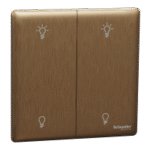 SWITCHES AND SOCKETS- SCHNEIDER- 250W 2 Gang dimmer, push button - Image 2