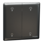 SWITCHES AND SOCKETS- SCHNEIDER- 250W 2 Gang dimmer, push button - Image 3