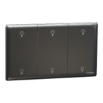 SWITCHES AND SOCKETS- SCHNEIDER-250W 3 Gang dimmer, Push button - Image 3