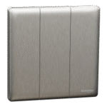 SWITCHES AND SOCKETS- SCHNEIDER-Momentary switch, Unica X, 10A, 250V, 3 gang Press Switch