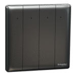SWITCHES AND SOCKETS- SCHNEIDER-16AX 250V 4 Gang 1 Way Switch with LED - Image 2